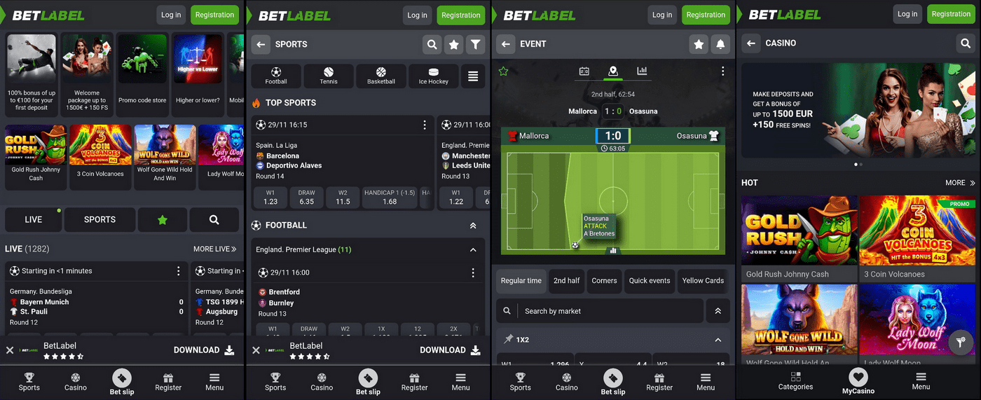Betlabel kladjenje preko mobilnog telefona